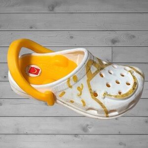 McDonald’s  White and Yellow Sandals